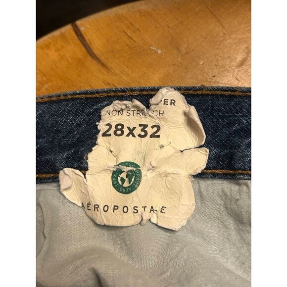 Aeropostale Distressed Medium Wash Relaxed Taper Jeans READ Size 28/32 (8906) - Picture 5 of 10